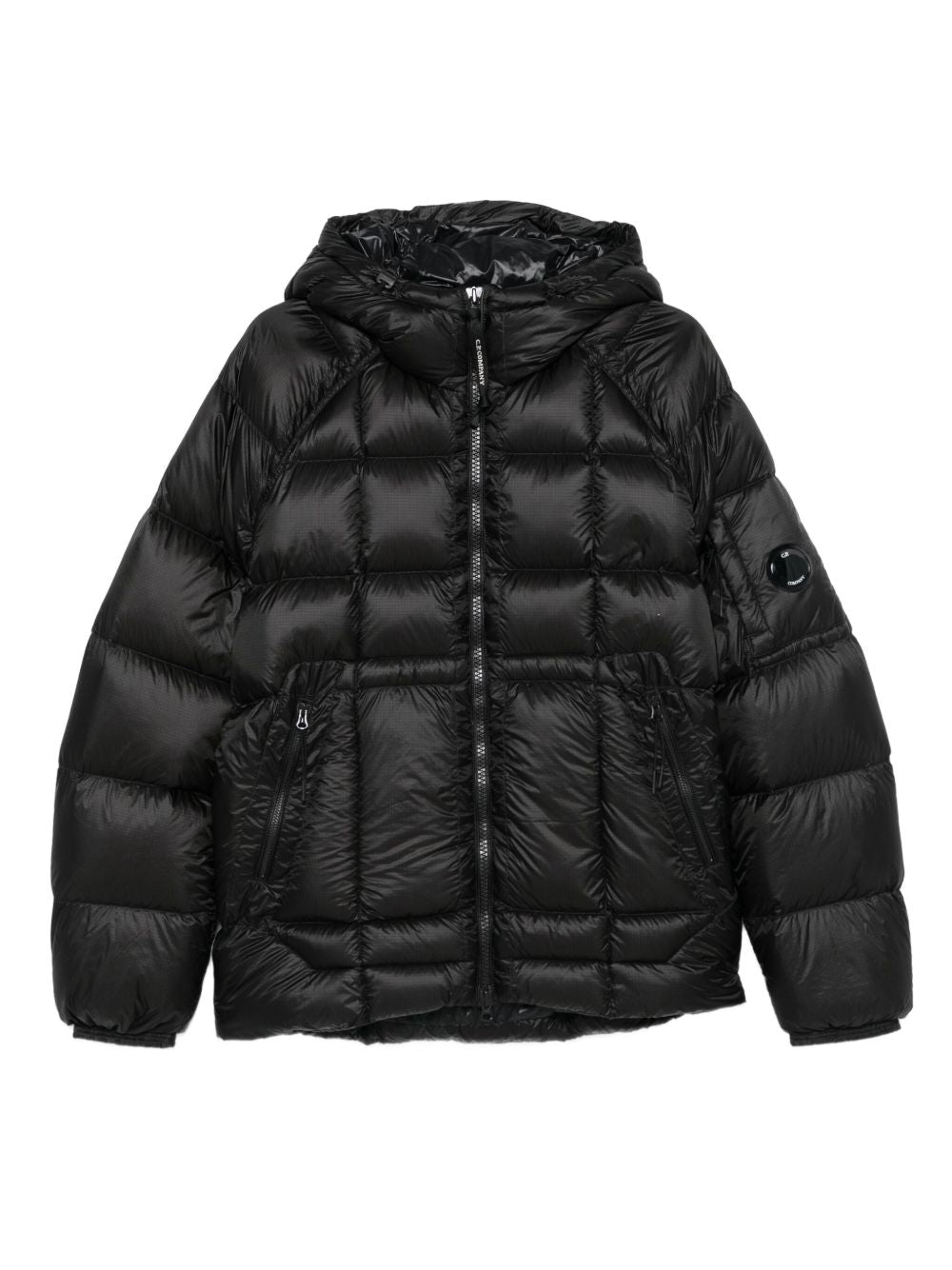 Giacca D.D. Piumino Shell nera con cappuccio 