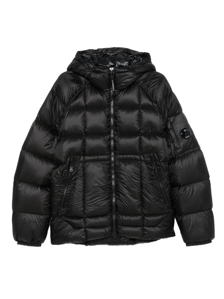 Giacca D.D. Piumino Shell nera con cappuccio 