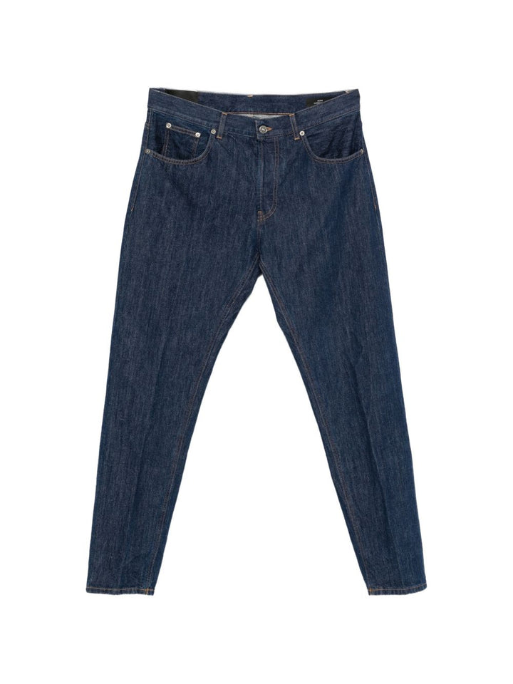 Jeans slim Dian in cotone blu 