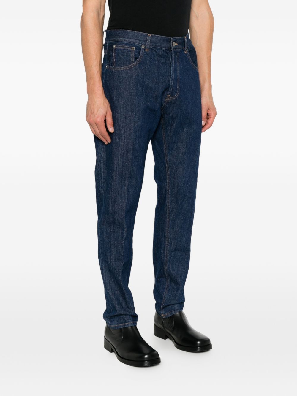 Jeans slim Dian in cotone blu 
