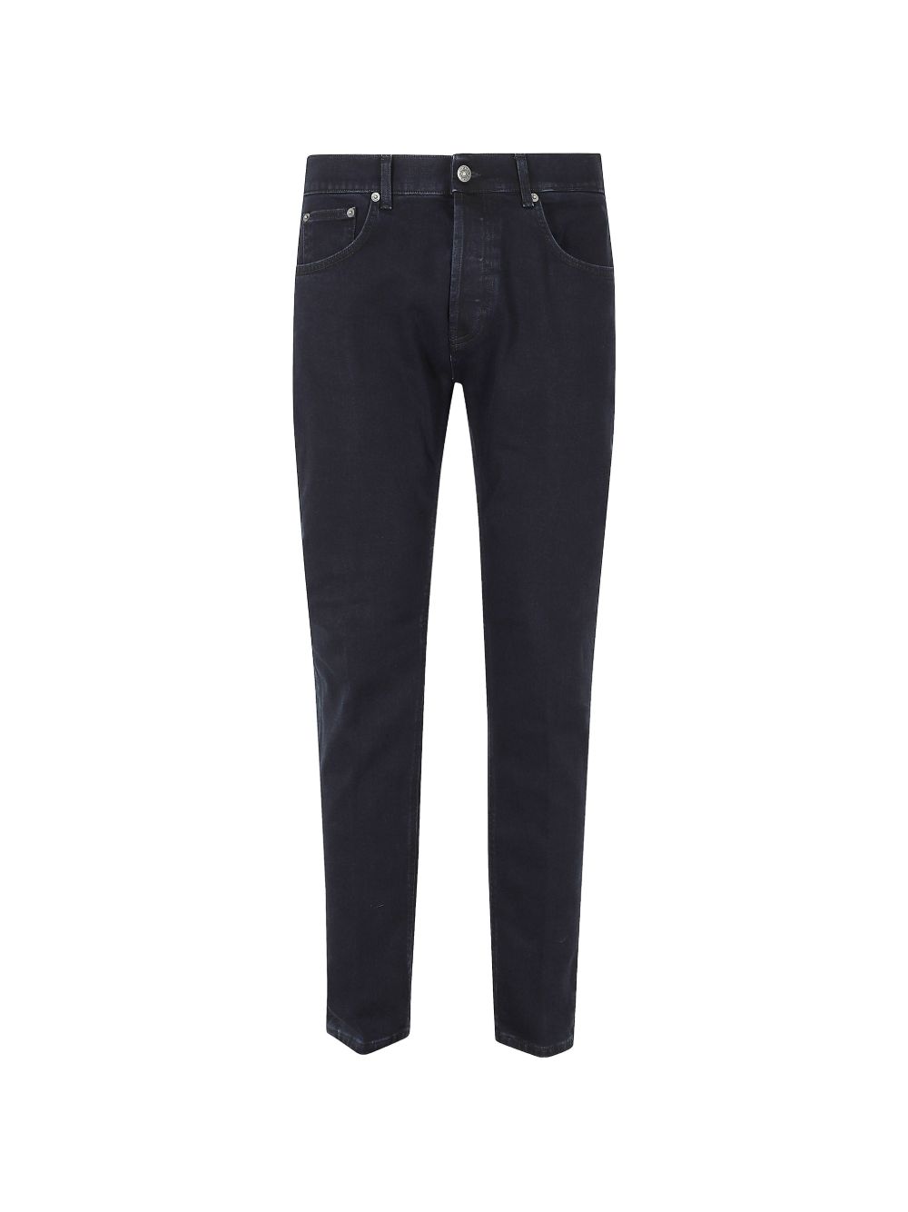 Jeans slim Dian blu in cotone con effetto sbiadito 