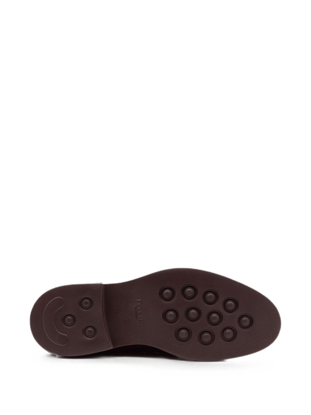 Mocassini marrone scuro in suede con nappine 