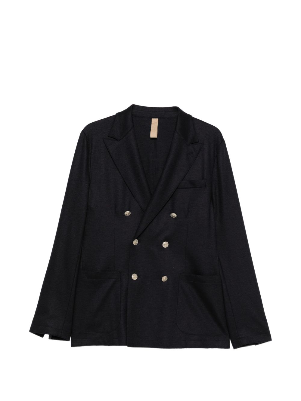 Blazer doppiopetto blu con revers a lancia 