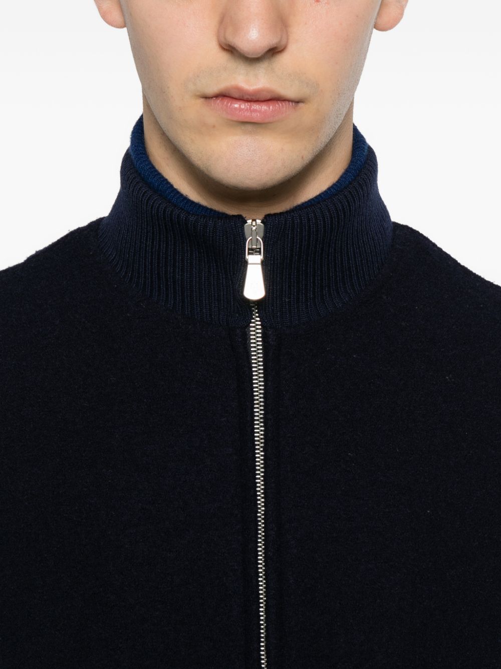 Bomber royal blu con zip 