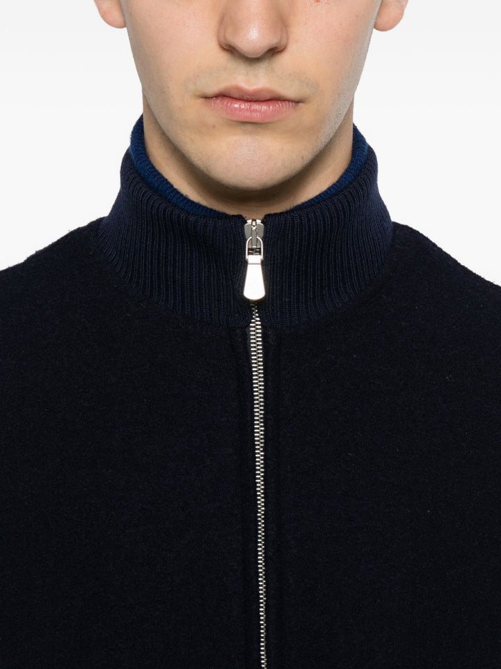 Bomber royal blu con zip 