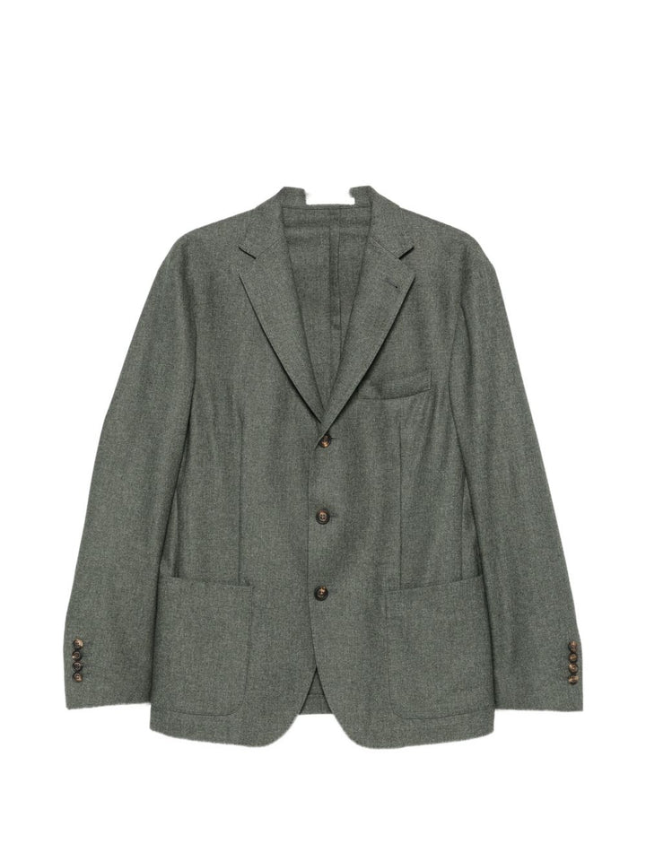Blazer verde militare monopetto 