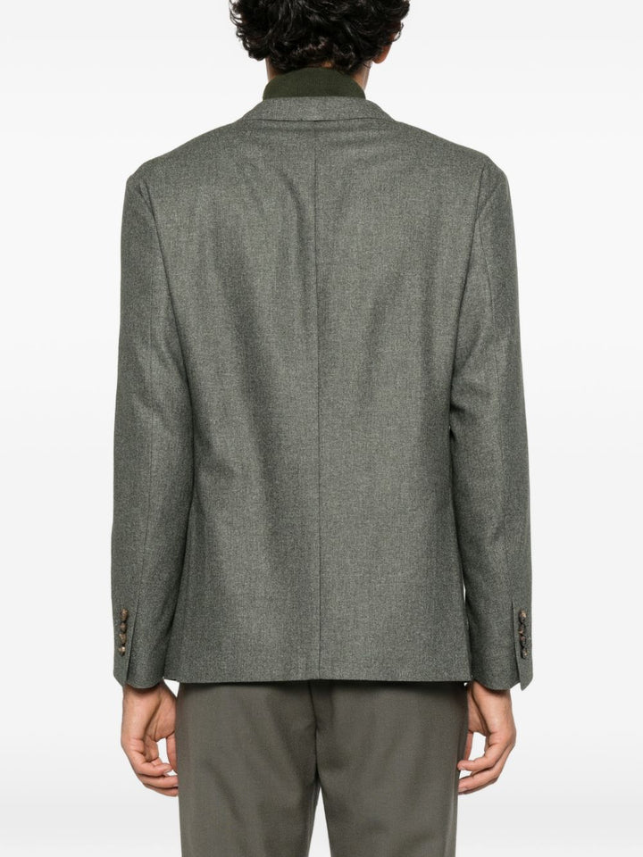 Blazer verde militare monopetto 