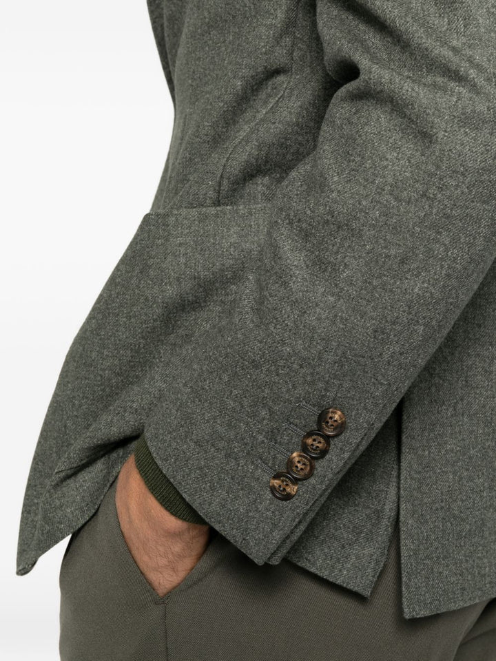 Blazer verde militare monopetto 