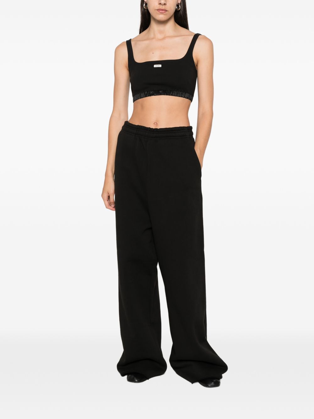 Pantaloni neri in cotone 