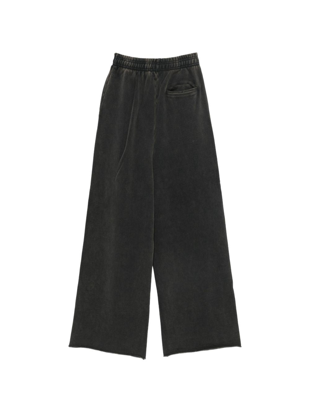 Pantaloni nero sbiadito in cotone 