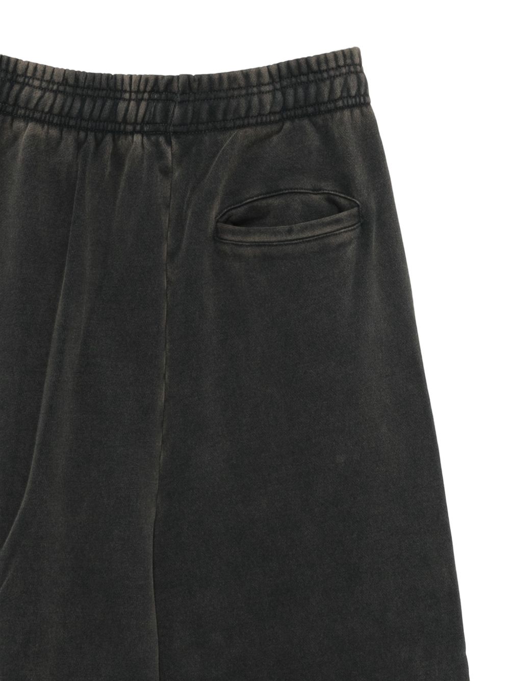 Pantaloni nero sbiadito in cotone 