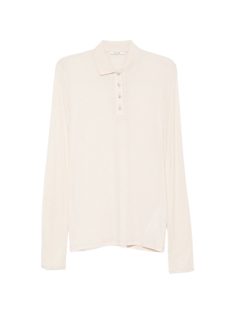 Polo a maniche lunghe in maglia oat 