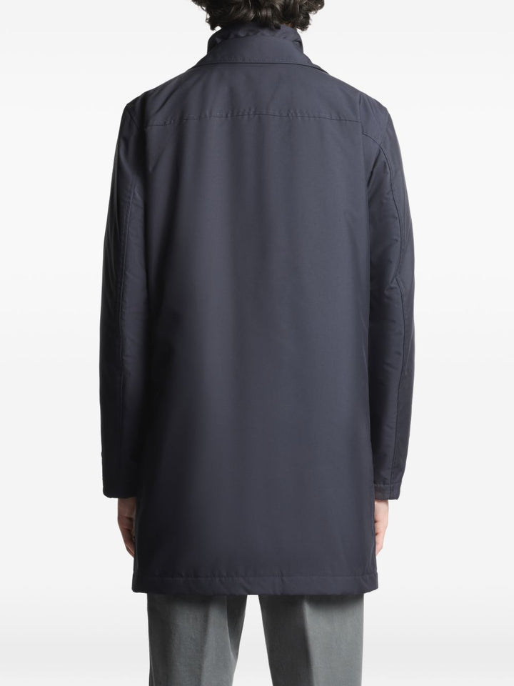 Cappotto Morning blu navy con bottoni 