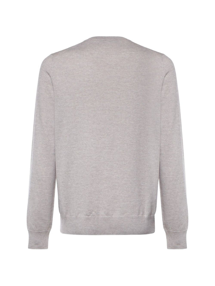 Maglione girocollo grigio 