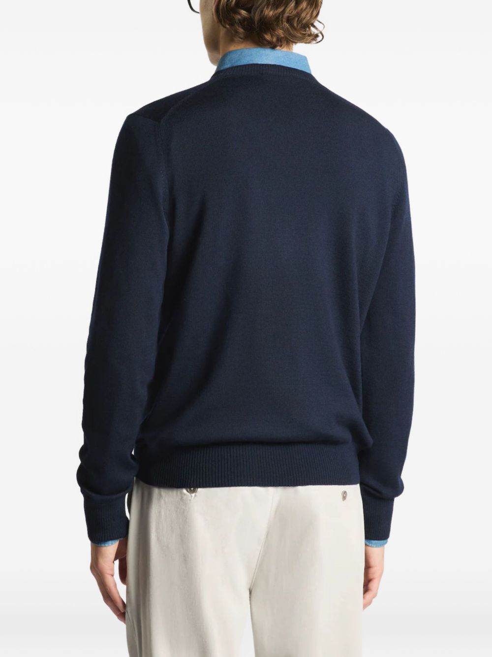 Maglione blu in lana 