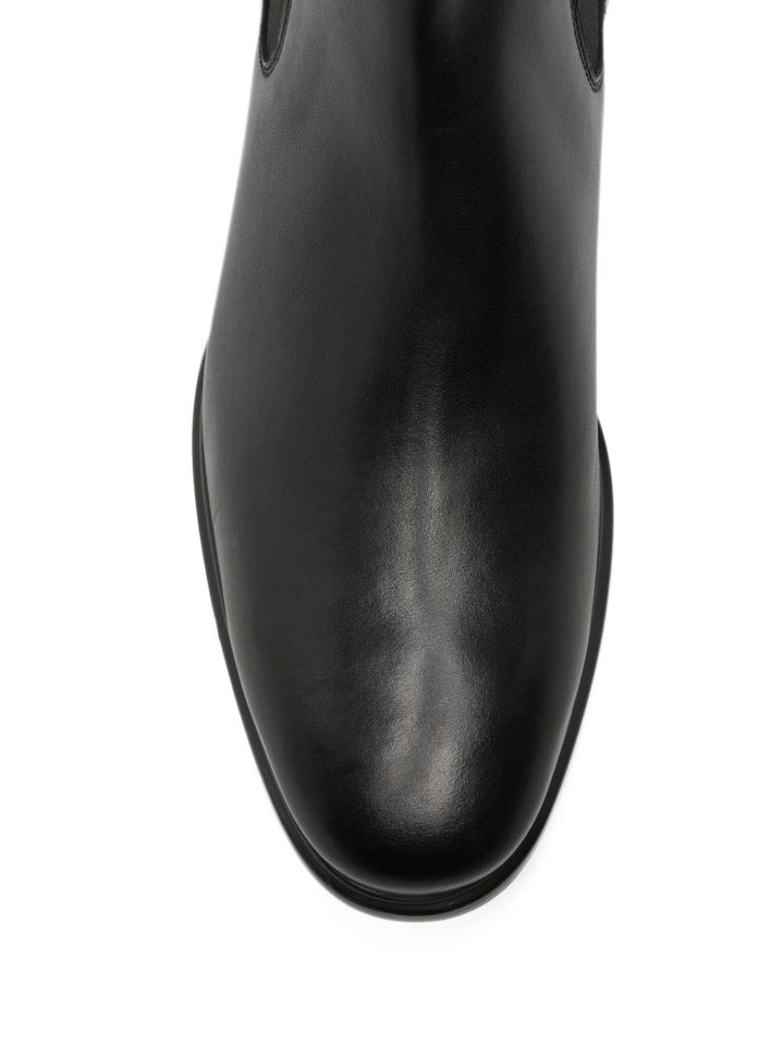Polacchine Chelsea in pelle nera 