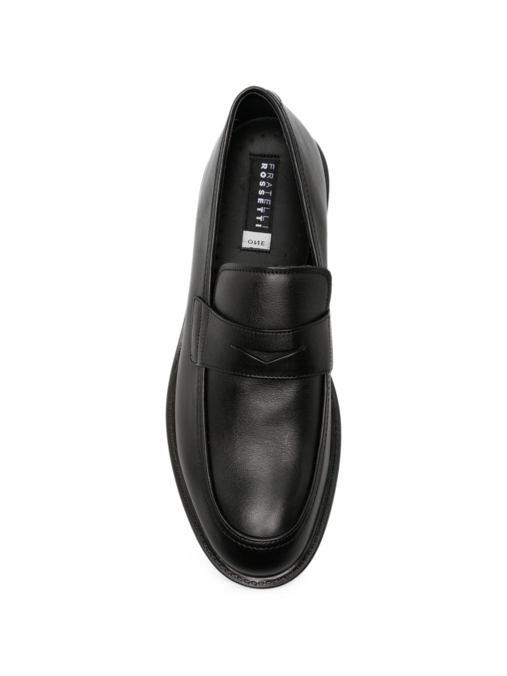 Mocassini penny in pelle nera 