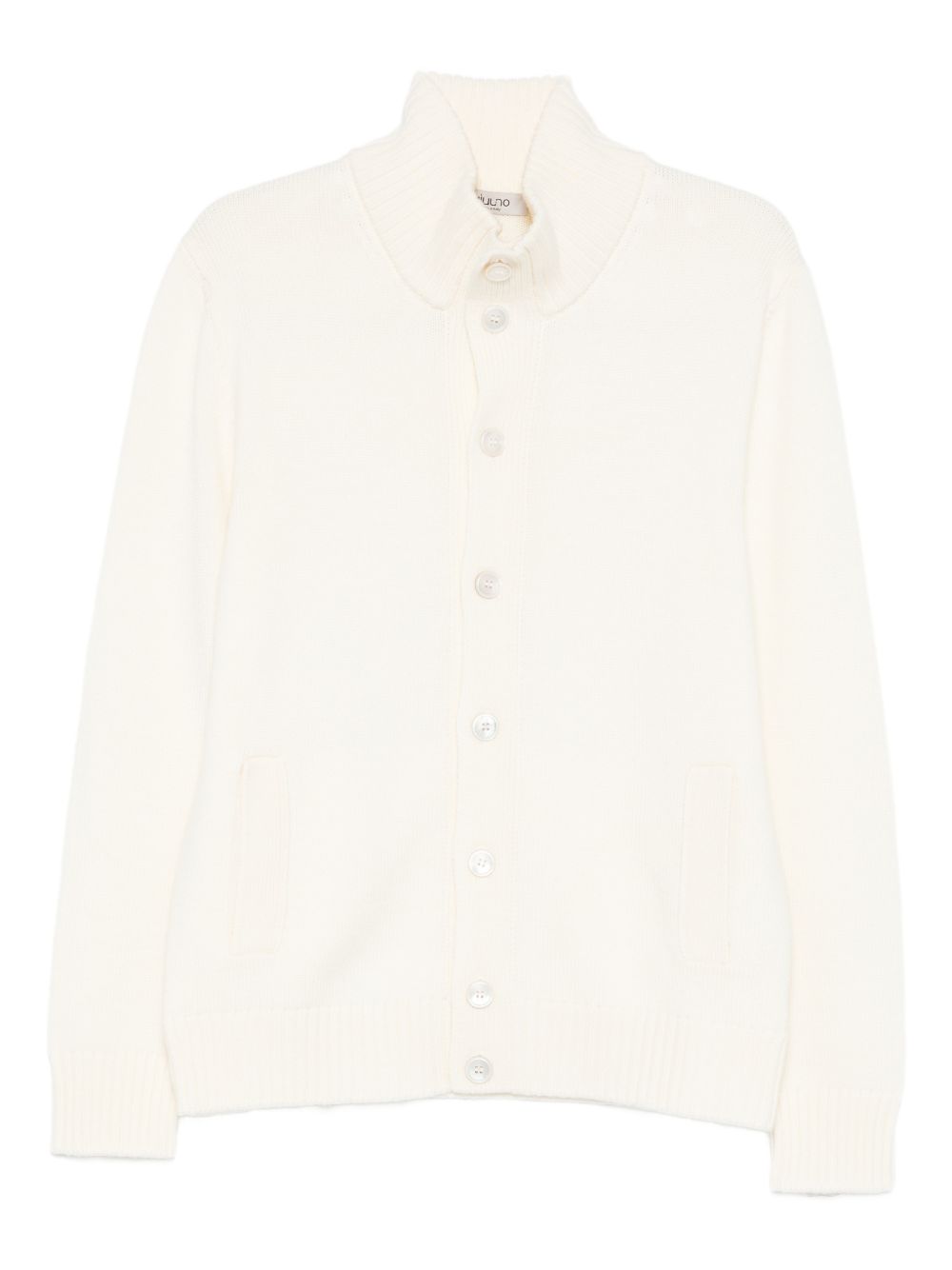 Cardigan panna con bottoni 