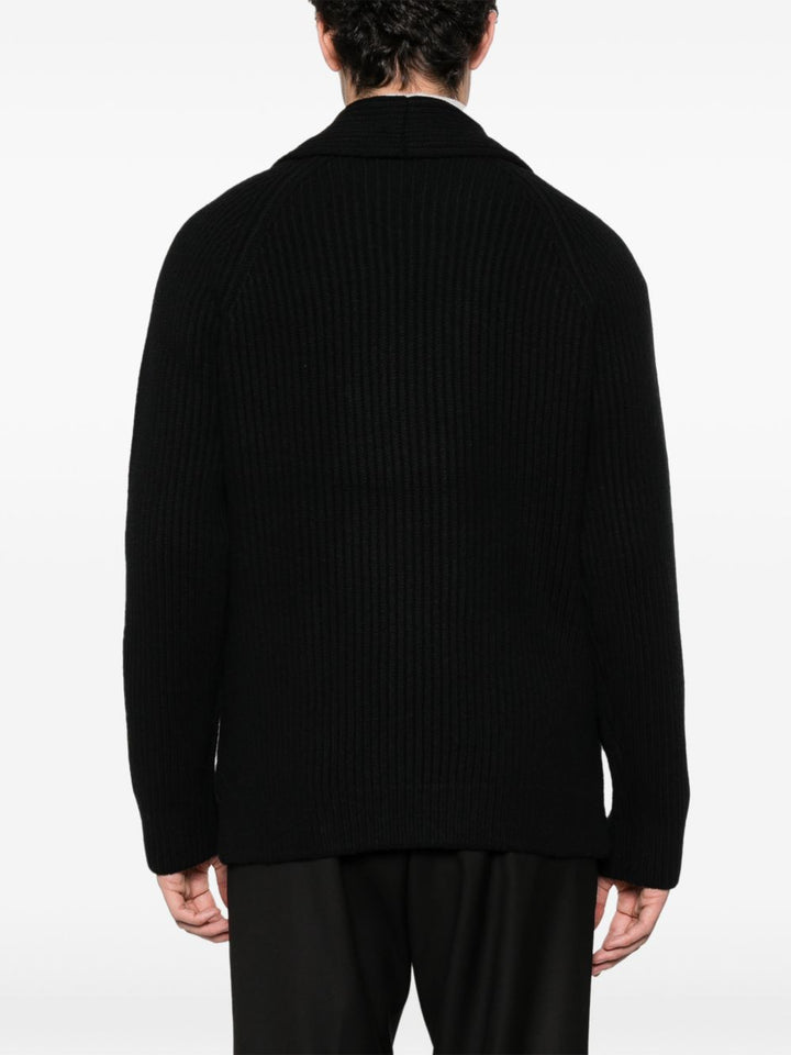 Cardigan doppiopetto nero 