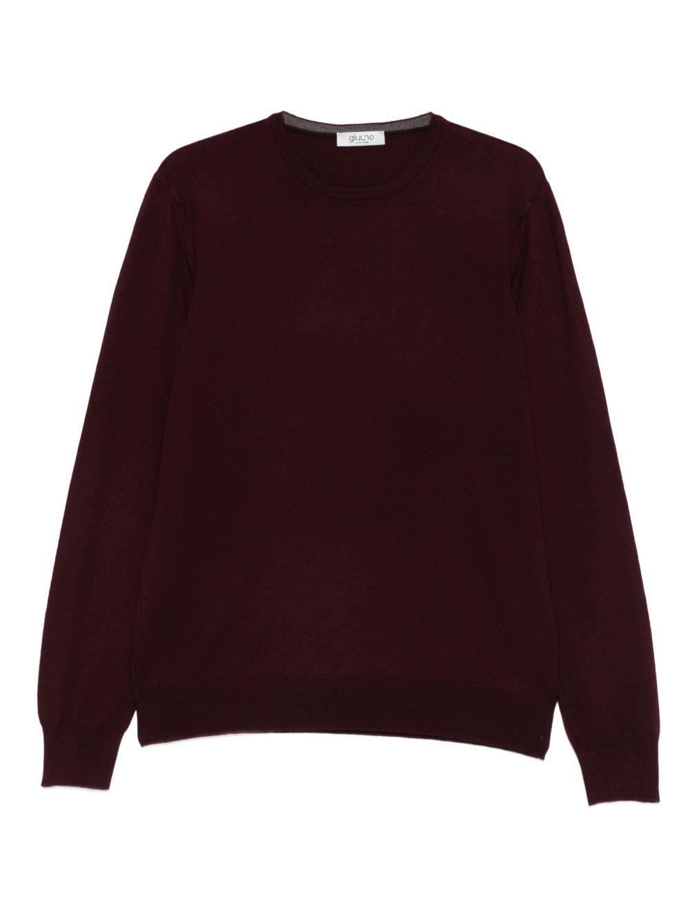 Maglione girocollo prugna 