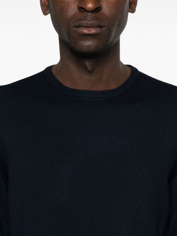 Maglione blu navy girocollo 