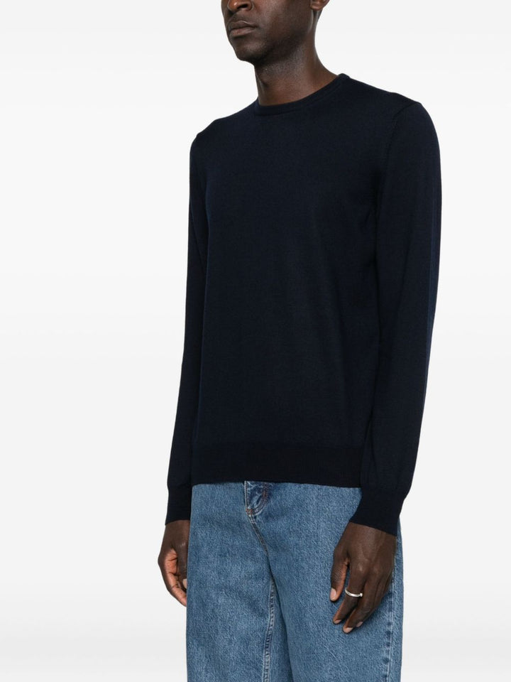 Maglione blu navy girocollo 