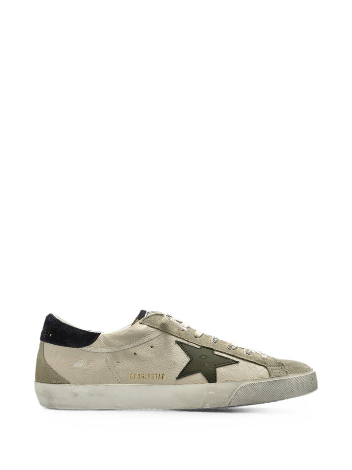 Sneakers beige Super Star in pelle 