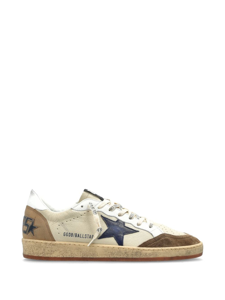 Sneakers beige Ball Star con applicazione 