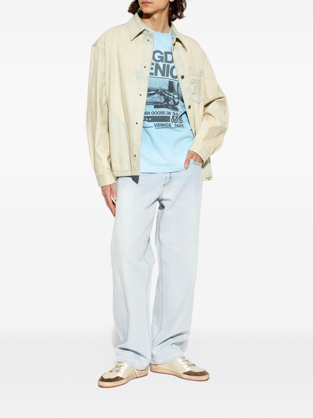 Sneakers beige Ball Star con applicazione 