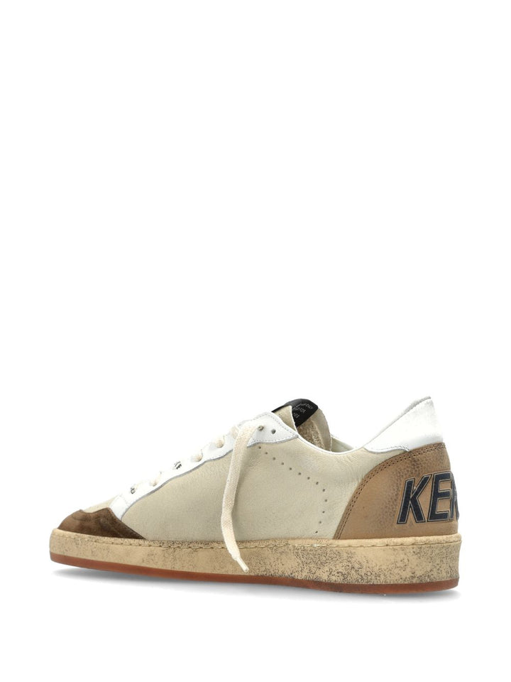 Sneakers beige Ball Star con applicazione 