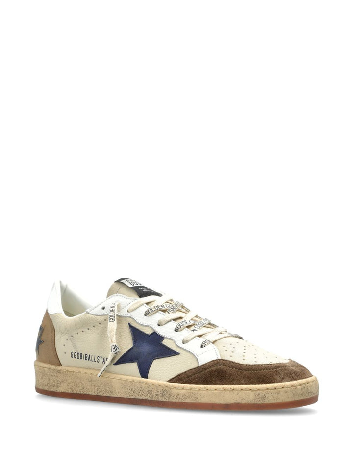 Sneakers beige Ball Star con applicazione 