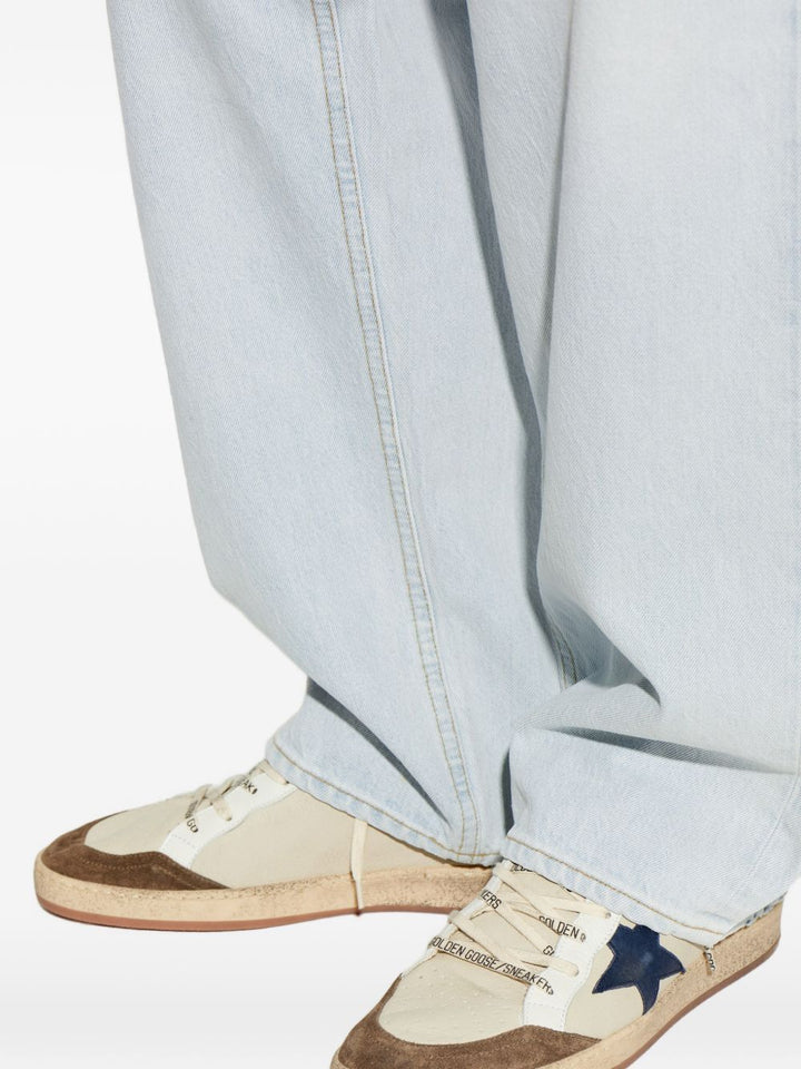 Sneakers beige Ball Star con applicazione 