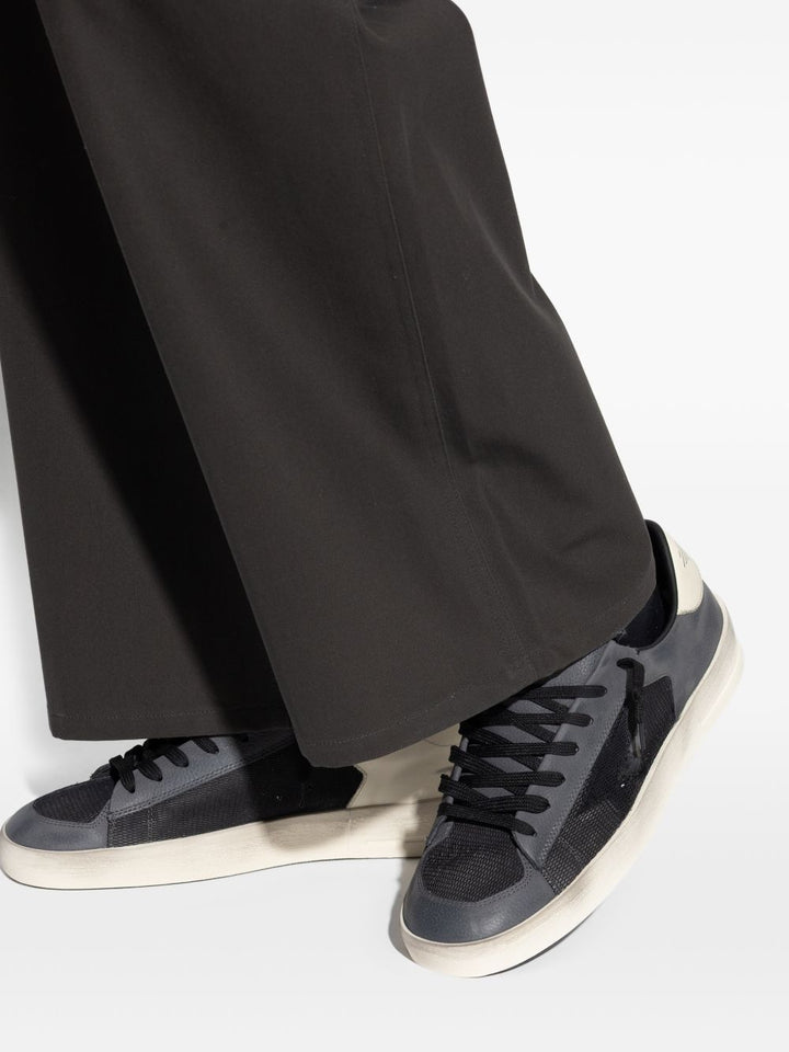 Sneakers nera Stardan in pelle scamosciata, nabuk e rete 