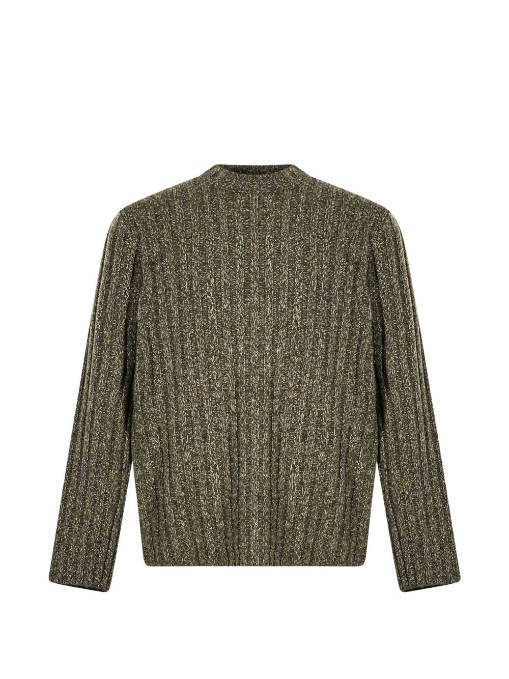 Maglione verde foresta a coste 