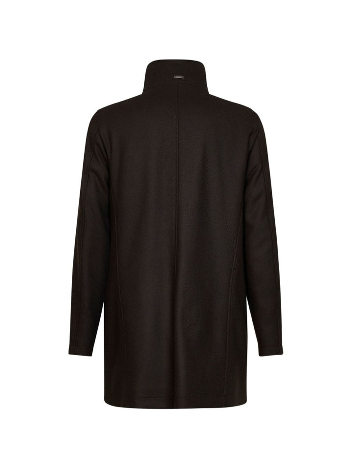 Cappotto marrone scuro monopetto 