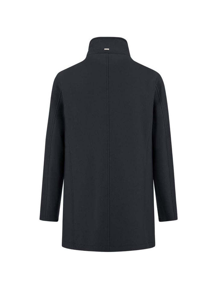 Cappotto blu navy monopetto 