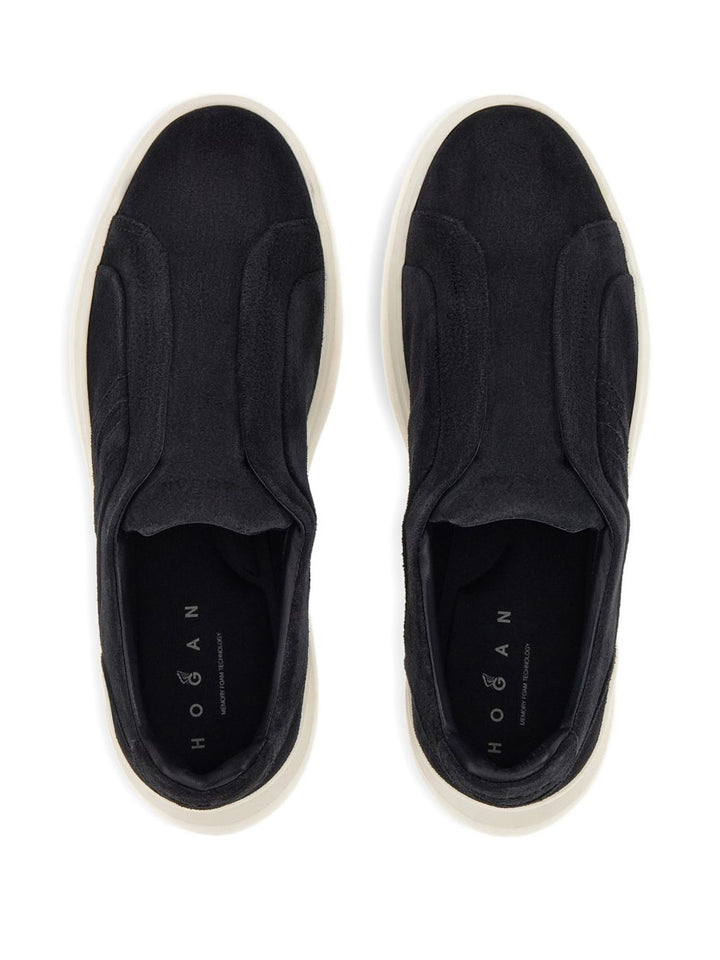 Sneakers blu senza lacci H580 