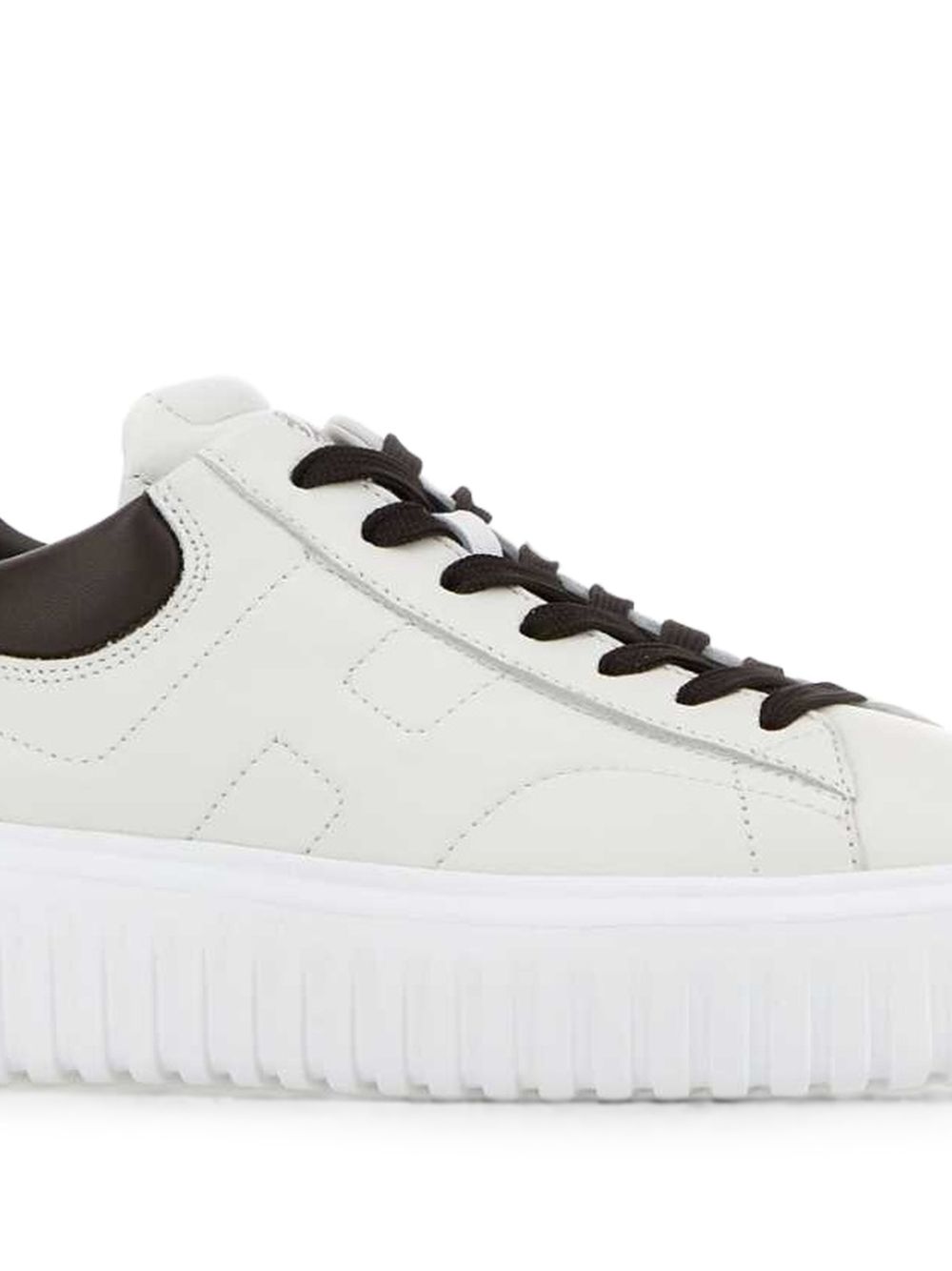 Sneakers bianche H-Stripes in pelle 