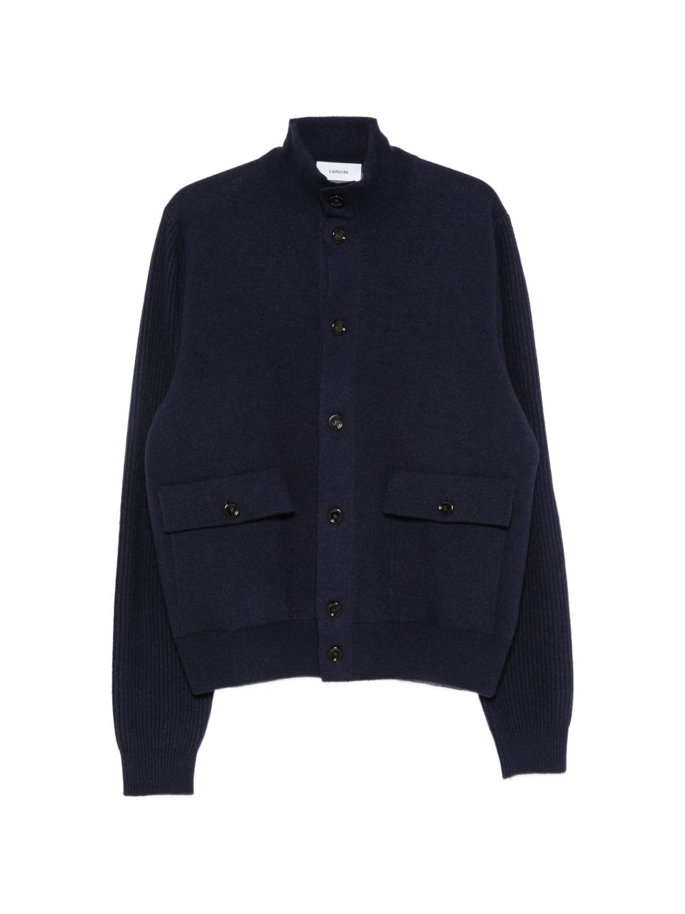 Cardigan blu navy a coste 