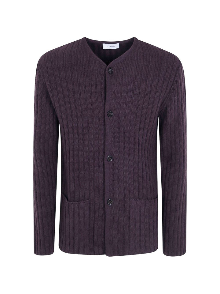 Cardigan Le Origini marrone a coste 