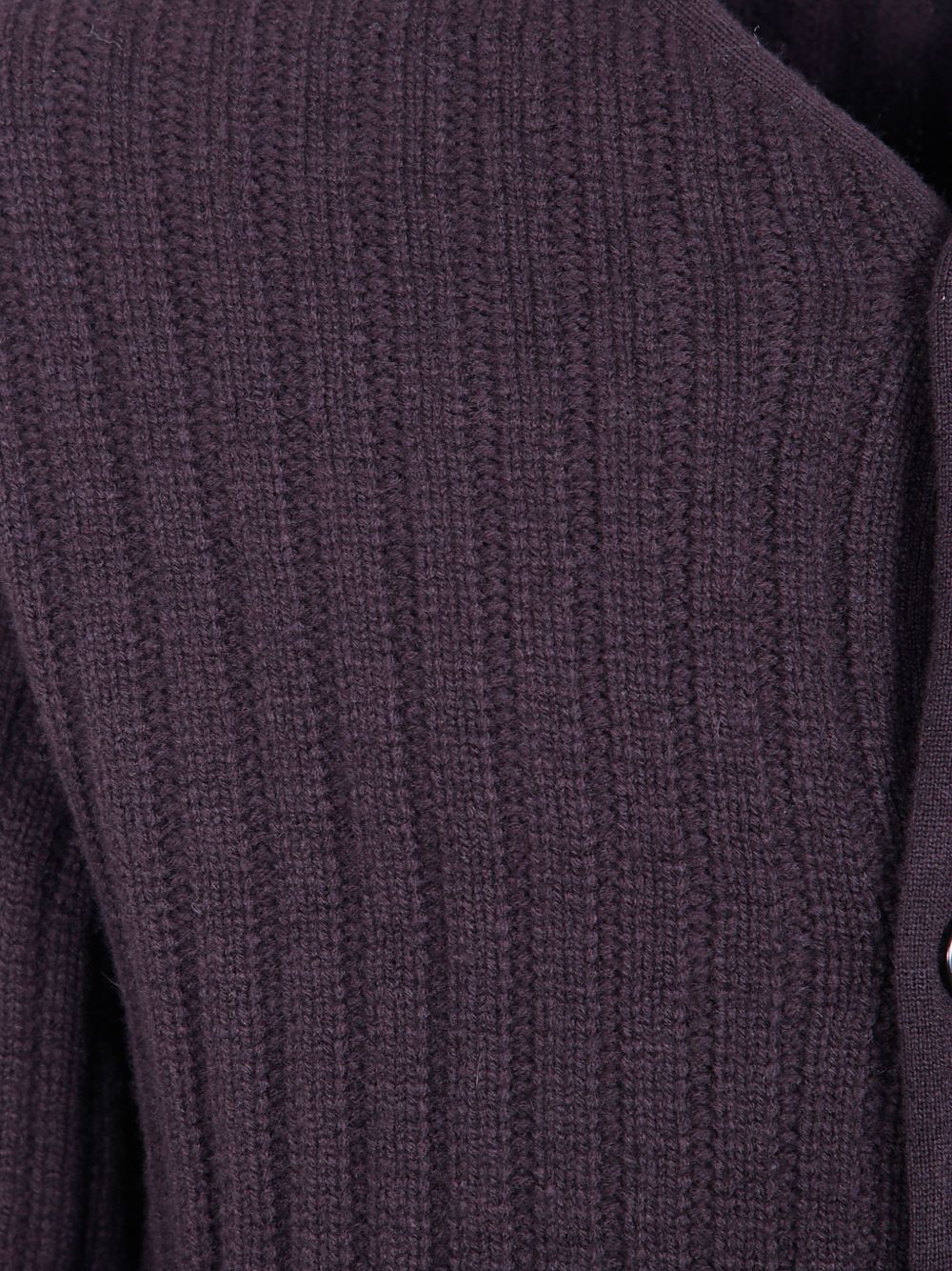 Cardigan Le Origini marrone a coste 
