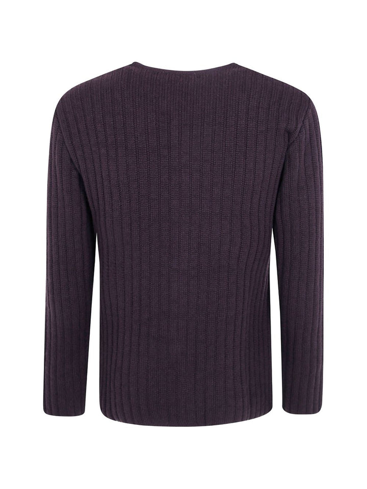 Cardigan Le Origini marrone a coste 