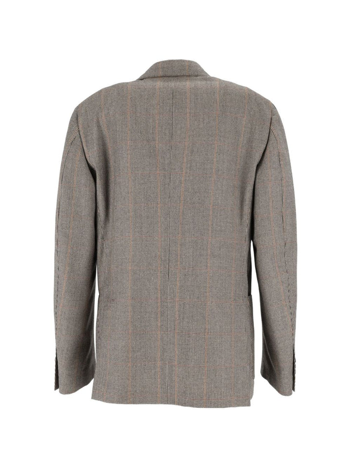 Blazer Roma Principe di Galles marrone/beige 