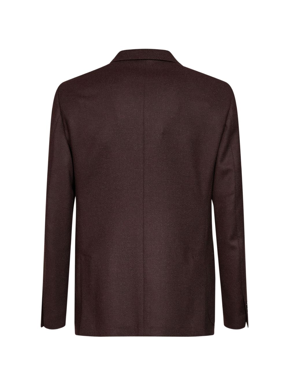 Blazer monopetto bordeaux in lana e cashmere 
