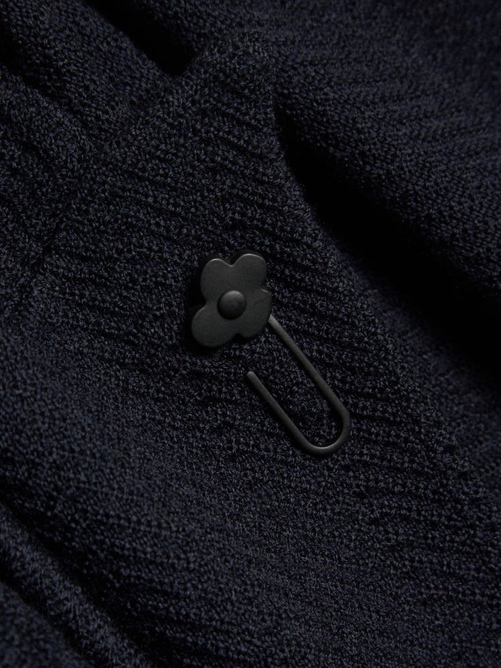 Cardigan blu in lana 