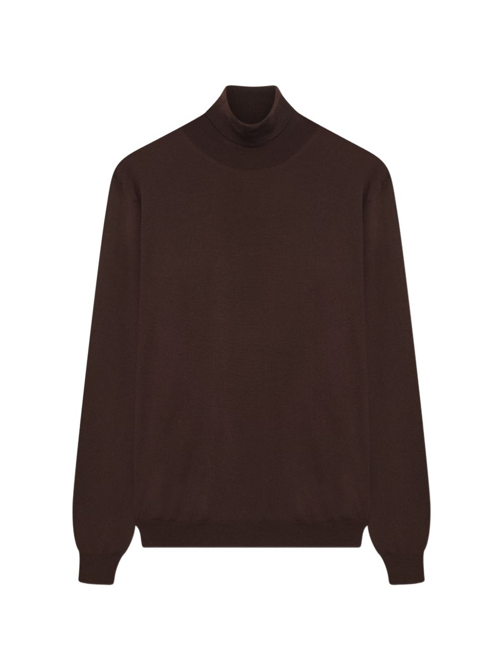 Maglione marrone in lana vergine 
