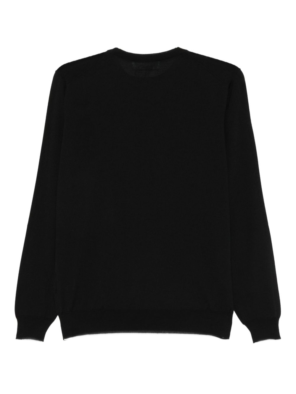 Maglione nero in lana vergine 