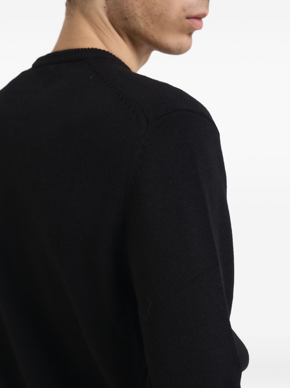 Maglione nero MC2 Saint Barth Heron Après-ski 