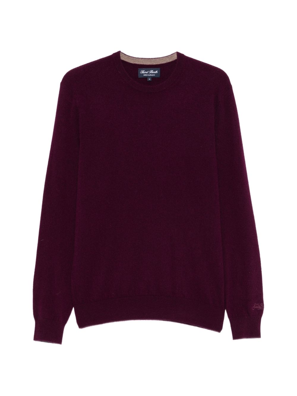 Maglione borgogna MC2 Saint Barth Regent in cashmere 