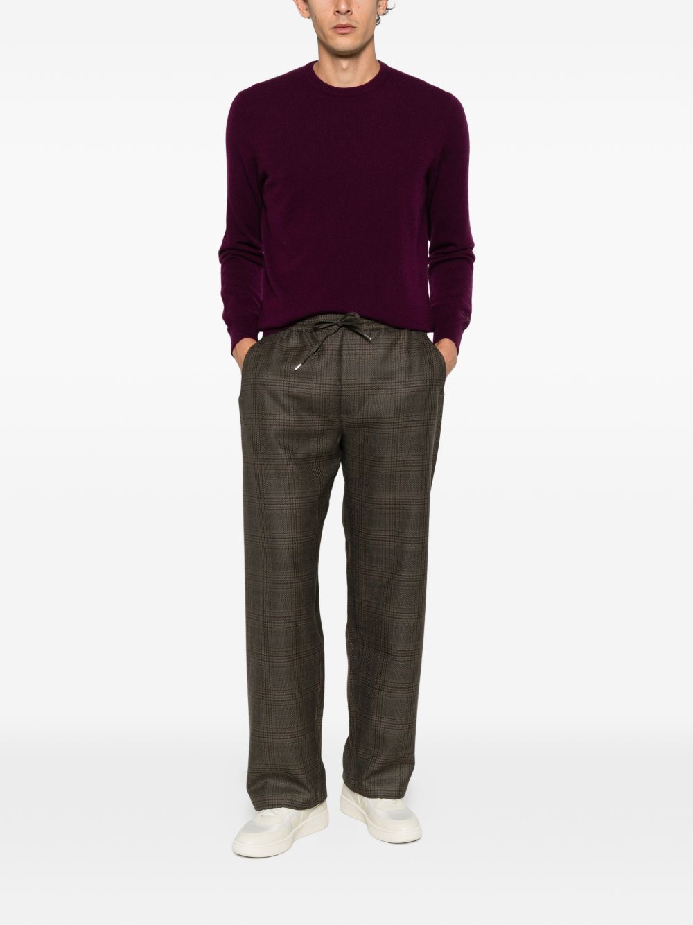 Maglione borgogna MC2 Saint Barth Regent in cashmere 